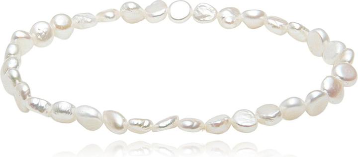 Actual product image Leyda Bracelet pearl nuggets (18 cm, Stone)
