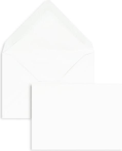 Produktbild Blanke Briefumschläge 81x114mm (DIN C7) 100g/qm gummiert VE=100 Stück weiss (100 x)
