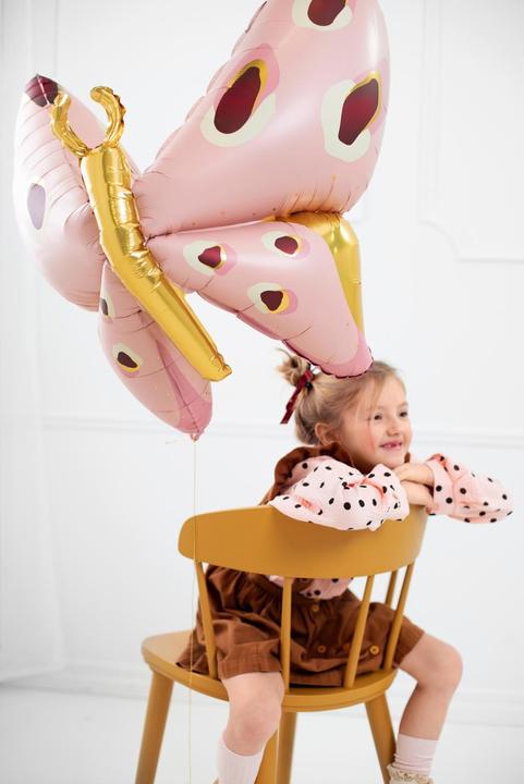 Immagine prodotto Partydeco Palloncino in foil Butterfly 120 x 87 cm, Oro/Rosa