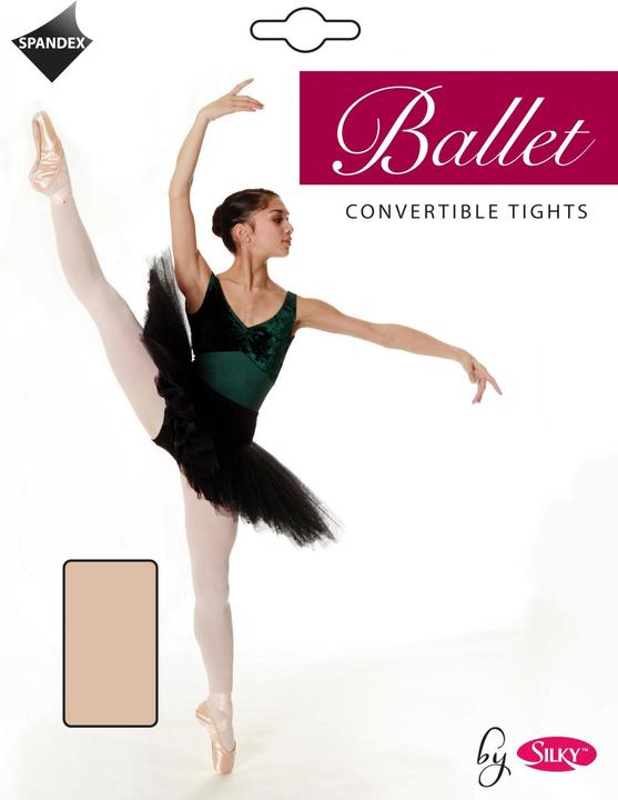 Actual product image Silky Girls' ballet tights with heel hole (140)