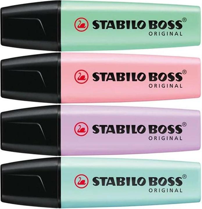 Image du produit STABILO Surligneur BOSS ORIGINAL Pastel (Pastel, 5 mm, 4 x)