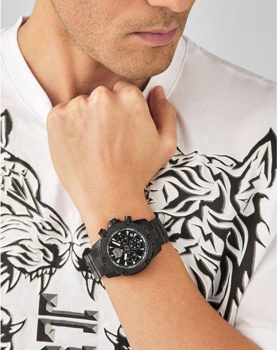 Actual product image Plein Sport PSDBA1023 Hurricane Chronograph 44mm 5ATM (Analogue wristwatch, 44 mm)