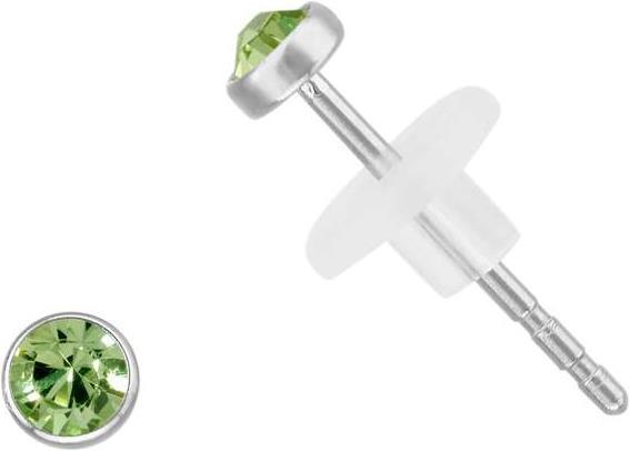 Bijouteria Ohrstecker (Edelstahl, Kristall, PVC)