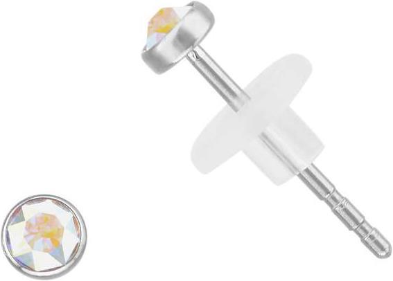 Bijouteria Ohrstecker (Edelstahl, Kristall, PVC)