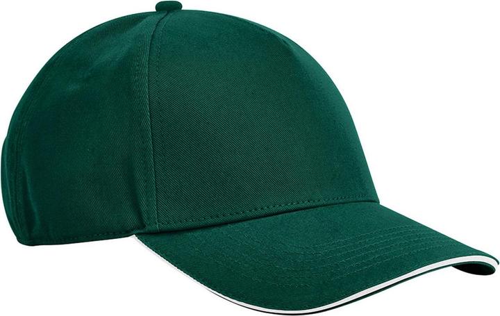 Actual product image Beechfield Classic Organic Cotton Sandwich Peak Cap (One size)