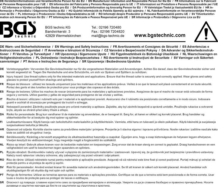 Produktbild BGS Gewindeschneid-Satz | M1 - M2,5 | 31-tlg.