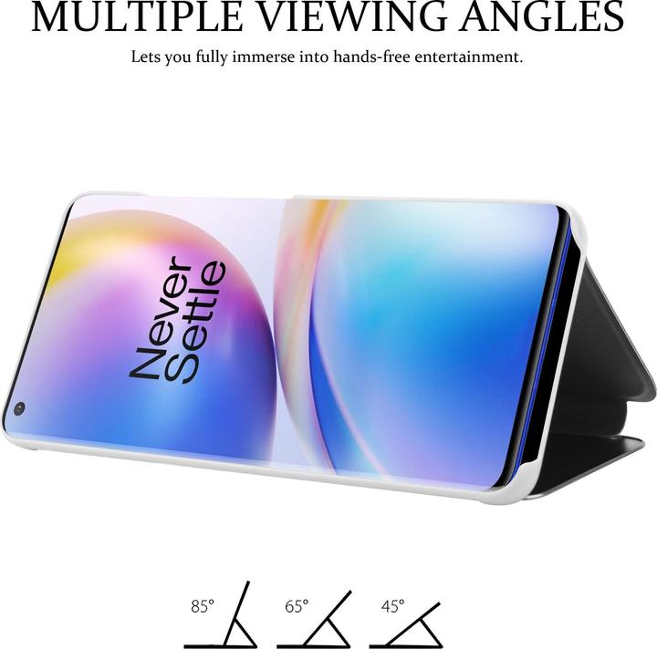 Actual product image Cadorabo Book Smart View Mirror Cover (OnePlus 8 Pro)