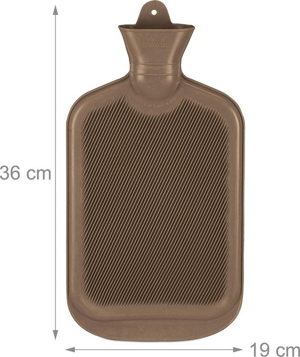 Actual product image Relaxdays Hot water bottle (2 l)