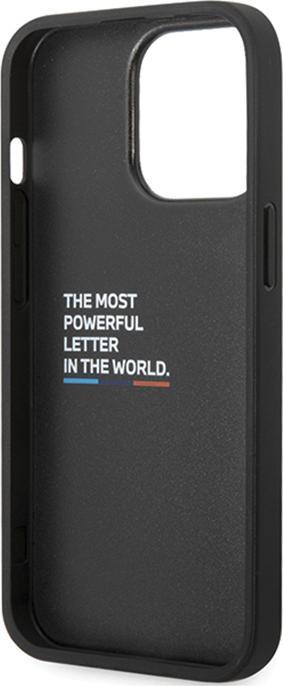 Produktbild BMW Etui BMHCP13X22NBCK iPhone 13 Pro Max 6.7" czarny/black hardcase Leather Carbon (Apple iPhone 13 Pro Max)