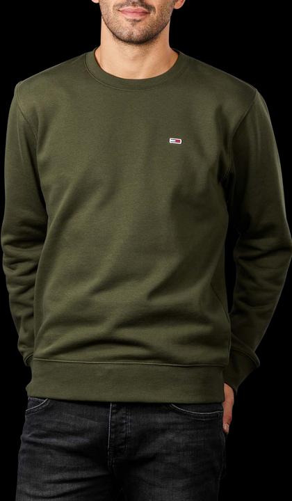 Produktbild Tommy Hilfiger Tommy Jeans Fleece Pullover Crew Neck dark olive (XXL)