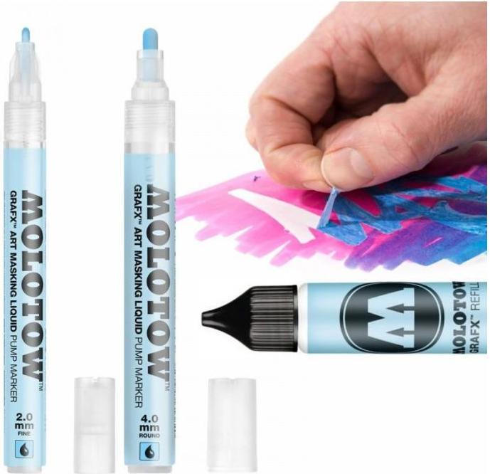 Image du produit Molotow Masquage du marqueur de pompe à liquide (Bleu, 2 mm, 1 x)