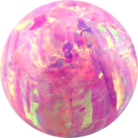 Produktbild Star Piercing Micro Kugel Opal pink (ohne Messing, Chirurgenstahl 316L)