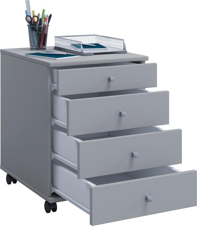 Immagine prodotto VCM Mobiletto per ufficio in legno Piedistallo mobile Lona con cassetto (42 x 50 x 57 cm)