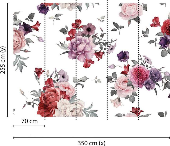 Produktbild Livingwalls Designwalls Flower Bouquet Blumen (350 x 255 cm)