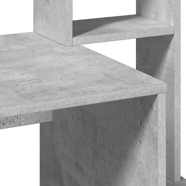 Image du produit VidaXL Bureau avec étagère gris béton 100x45x140 cm Bois composite Bureau (100 x 45 x 140 cm)