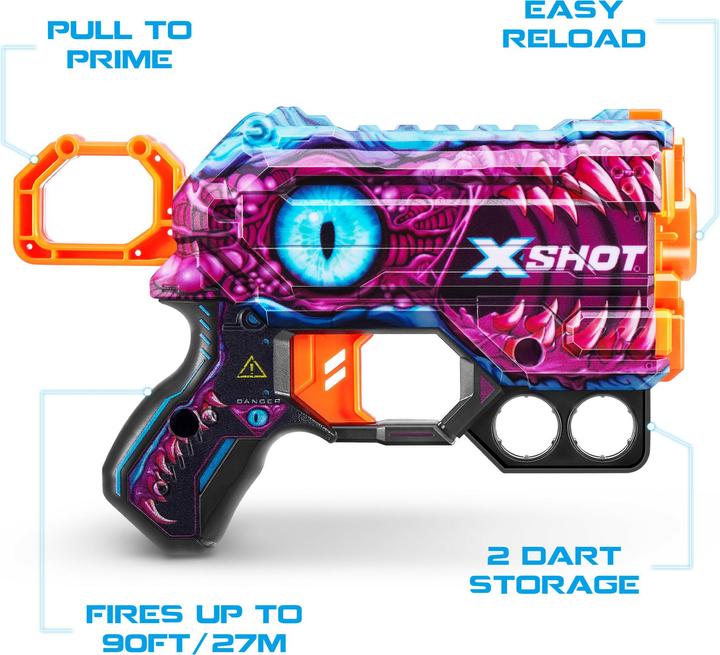 Image du produit Xshot Pistolet Skin Menace 8 Flechettes