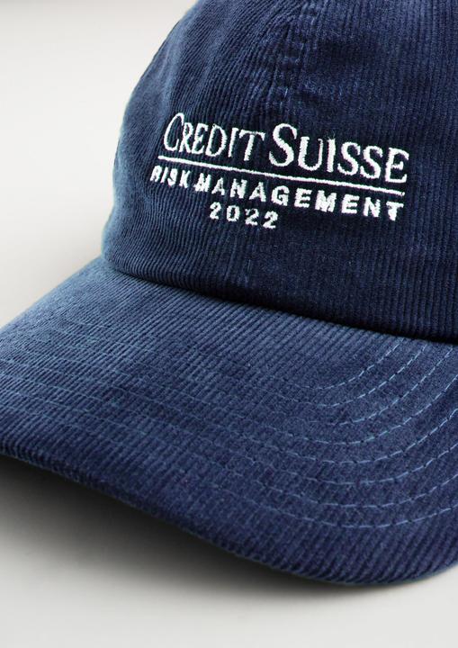 Actual product image Plakativ «Credit Suisse Risk Management» Corduroy Cap Navy