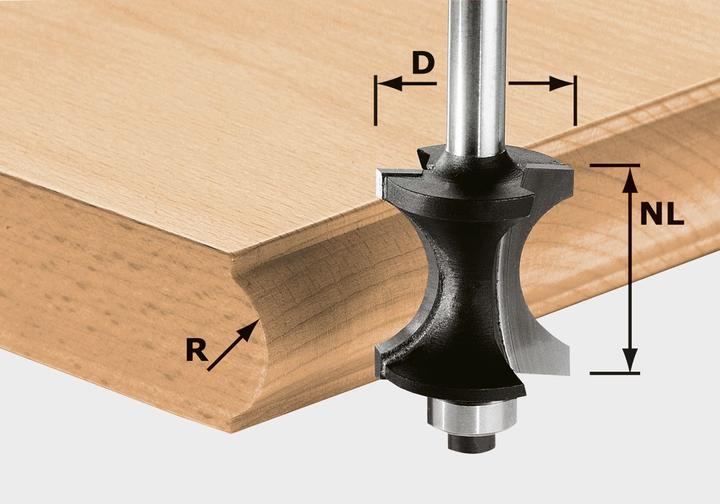 Image du produit Festool Fraise à moulurer demi-lune HW S8 D30/28