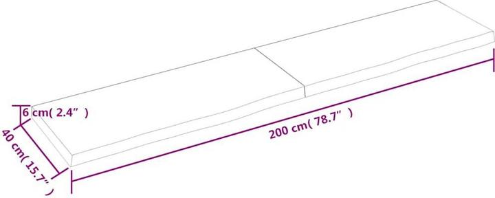 Immagine prodotto VidaXL Saba (200 x 40 x 6 cm)