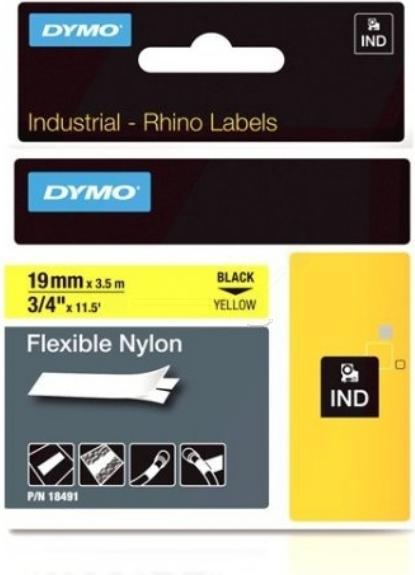 Immagine prodotto Dymo RhinoPRO nastro di nylon flessibile (1.90 cm, Nero)