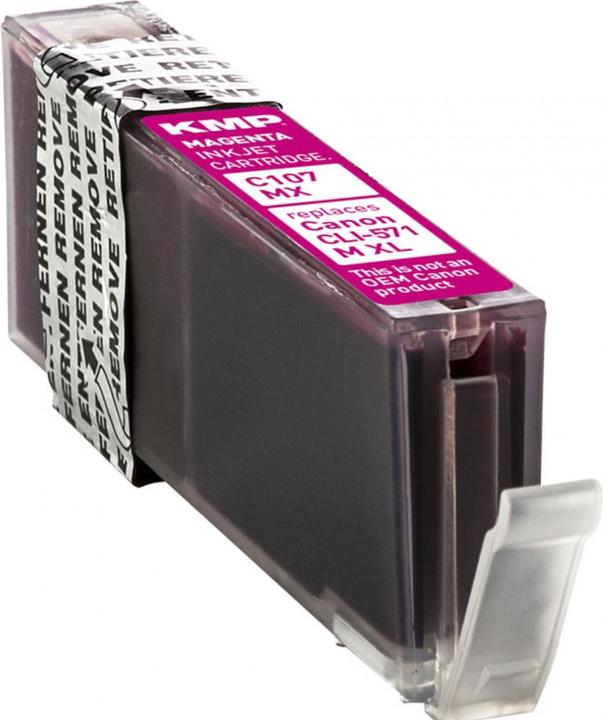 Immagine prodotto KMP C107MX Cartuccia d'inchiostro compatibile con Canon CLI-571 XL M (M)