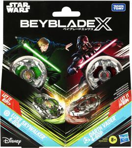 Actual product image Hasbro Beyblade X and Star Wars Collab Luke Skywalker 4-80B vs. Darth Vader 4-60B Multipack, Set (English)