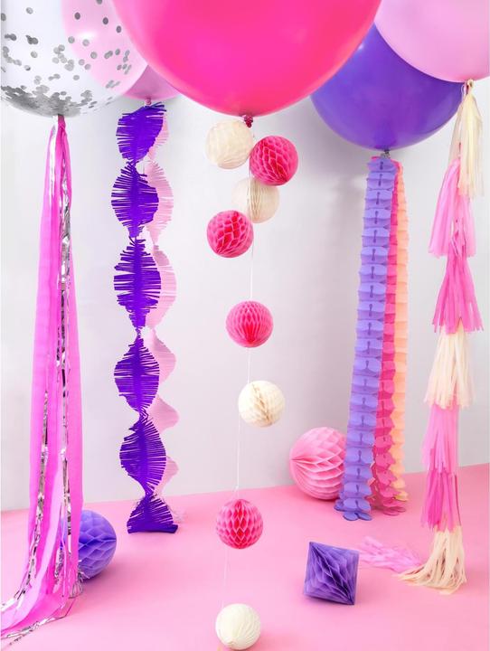 Produktbild Partydeco Girlande Quasten 1.5 m, Rosa