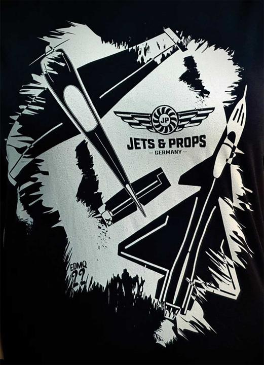 Produktbild t-shirt "xxl" jets & props grunge big 400, premium, navy, digitaldirektdruck (XXL)