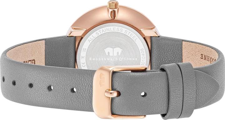 Image du produit Montre à quartz pour femme Pearl en cuir véritable gris - 32216 (Montre analogique, 32 mm)