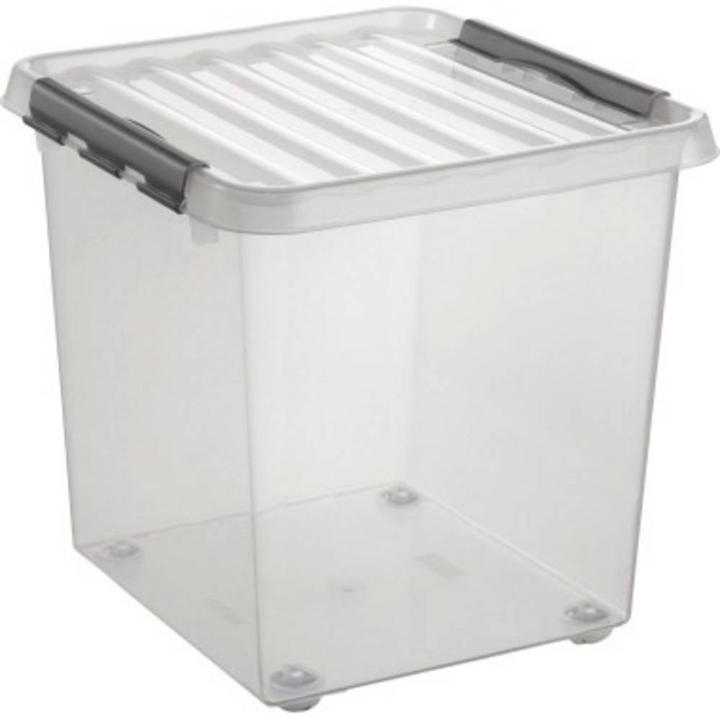 Helit Q-line avec rouleaux (40 x 40 x 40 cm, 38 l)