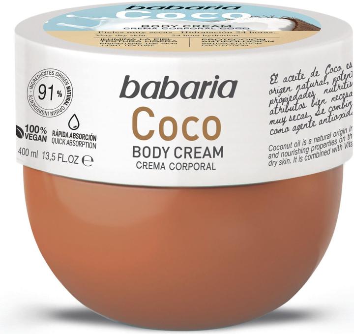 Babaria Coconut body cream (Body cream, 400 ml)