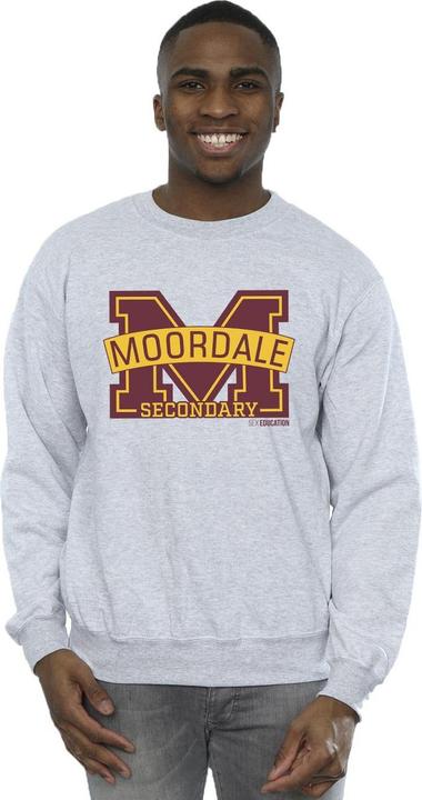 Actual product image Netflix Mens Sex Education Moordale M Logo 2 Sweatshirt (L)