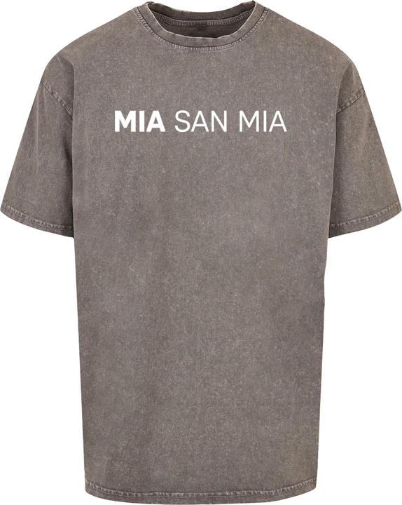 Produktbild FC Bayern München Mia San Mia B/W Acid Washed Heavy Oversize Tee - 115363 (S)