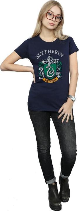 Actual product image Womens/Ladies Slytherin Crest Cotton T-Shirt (L)