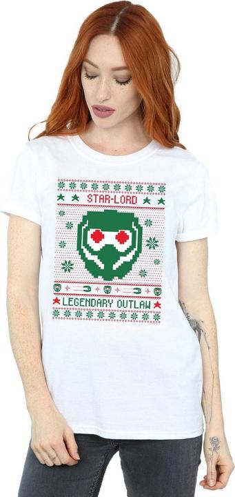 Immagine prodotto Guardians Of The Galaxy Vol. 2 Star Lord Fair Isle Maglietta Ampia Donna (XL)
