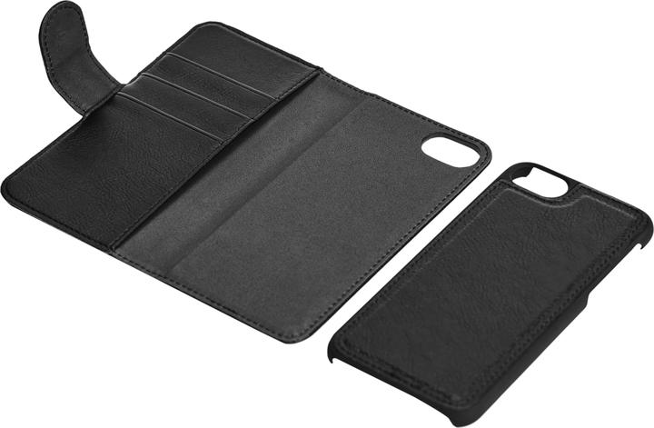 Actual product image Essentials iPhone 6/7/8/SE (2020/2022) PU wall,det,3 card,Blk (Apple iPhone 7, Apple iPhone 8, Apple iPhone 6)