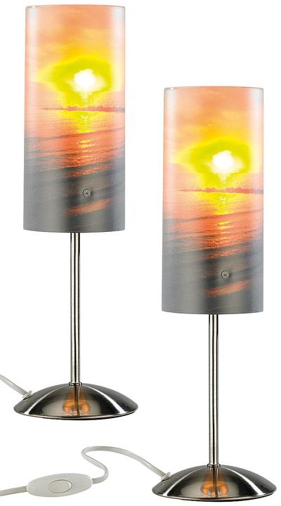 Produktbild Your Design Individuelle Tischlampe bedruckbar mit Ihrem Lieblingsfoto, 2er Set (E27)