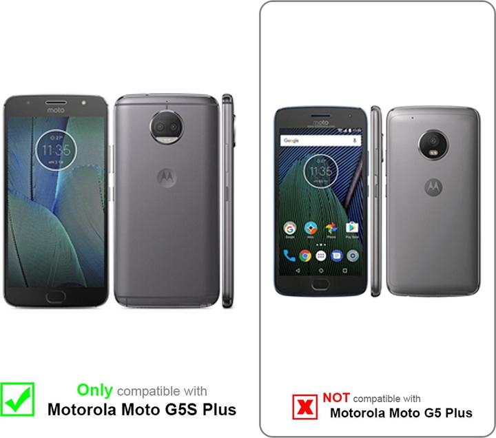 Actual product image Cadorabo Flip like Invisible Cover (Motorola Moto G5S Plus)