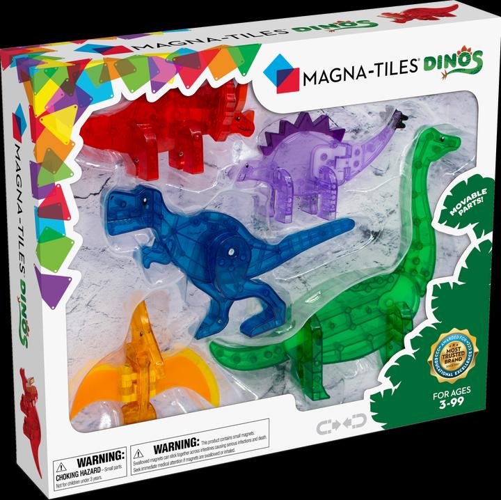 Magna-Tiles Set Dinos (5 pièces)