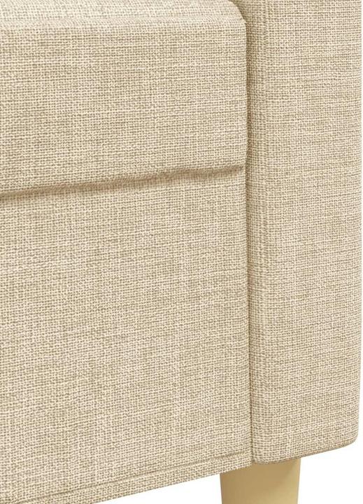 Image du produit VidaXL Canapé Salon Canapé rembourré Fauteuil 2 pièces Crème Tissu (3 places, 2 places)