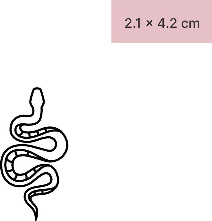 Produktbild minink Temporäres Tattoo – Schlange