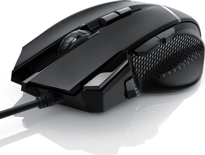 Image du produit CSL Souris de jeu filaire 500 dpi, ergonomique, 3200 dpi, fréquence d'échantillonnage sélectionnable (Filaire)