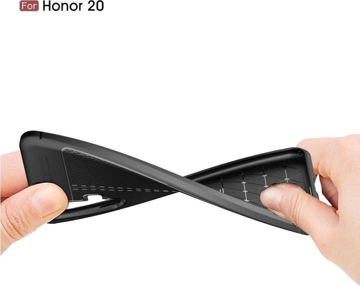 Actual product image Screenguard Honor 20 Cover Leather Design TPU Cover (Fee 20)