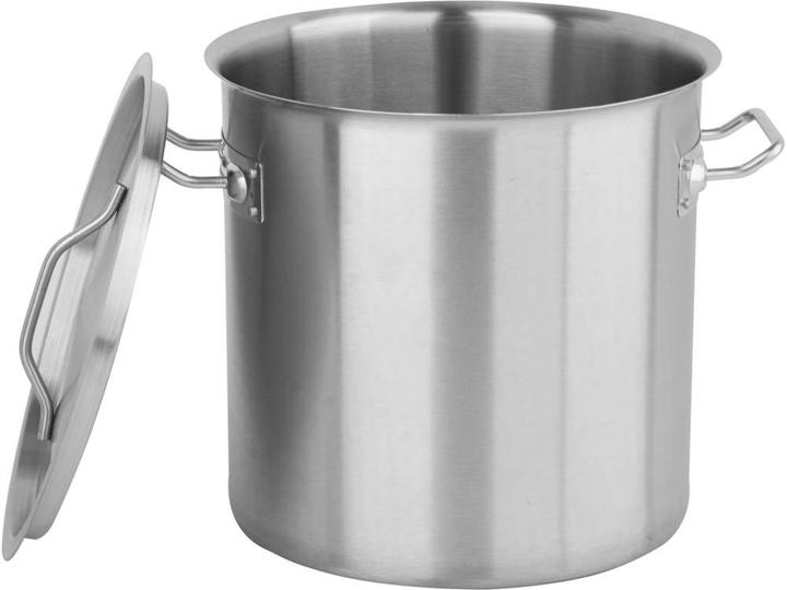 Actual product image Yato Stainless Steel Cooking Pot High With Lid 28x28 17l (28 cm, Pot, Stainless steel)
