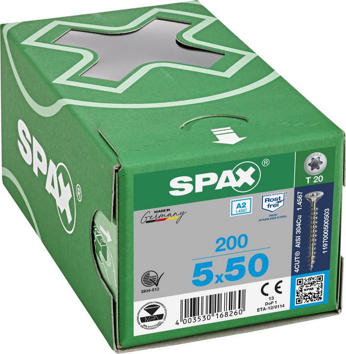 Immagine prodotto Spax Viti per truciolare SK, T20 5,0x50 mm (200 Viti per pezzo)