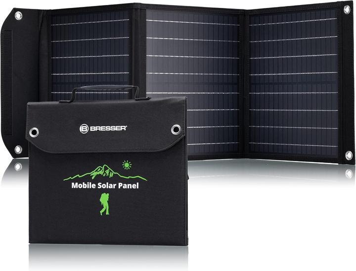 Actual product image Bresser Mobiel Zonnepaneel â€“ 40W â€“ Voor o.a. Smartphone & Tablets â€“ 3x USB (40 W)