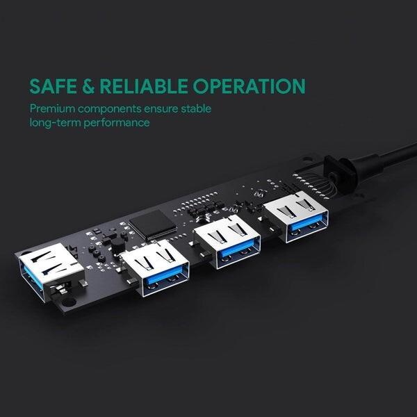 Immagine prodotto Aukey Hub di interfaccia CB-C64 Nero Grigio (USB-C, 4 Porti)