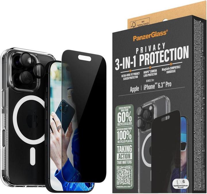 Productafbeelding PanzerGlass Privacy (1 Stuk, Apple iPhone 16 Pro)