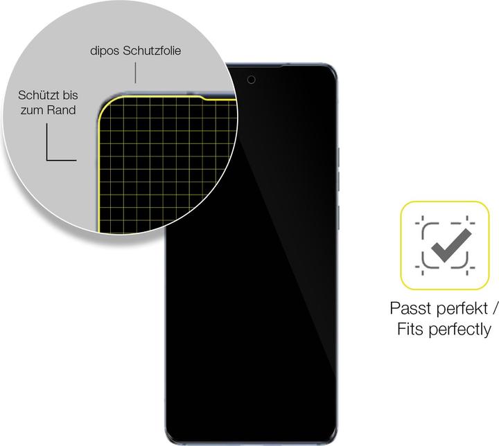 Actual product image Dipos 3D Full Cover Screen Protector (1 Piece, Motorola Edge 40)