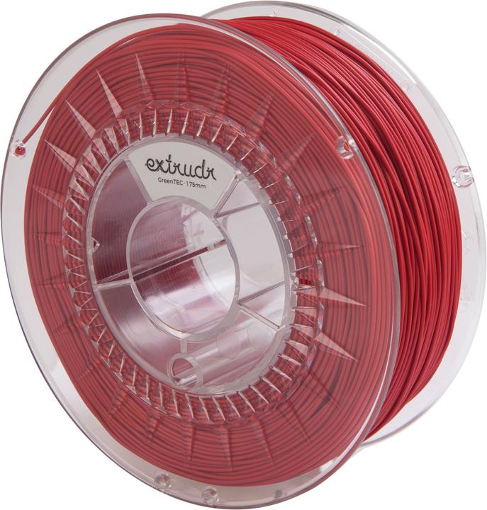 Produktbild Extrudr Filament Green-TEC Rot 1.75mm 1.1Kg (bioTEC, 1.75 mm, 1000 g, Rot)